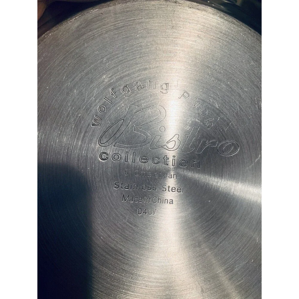 Wolfgang Puck Bistro Collection 8” Stainless Steel Omelet Pan/ Skillet